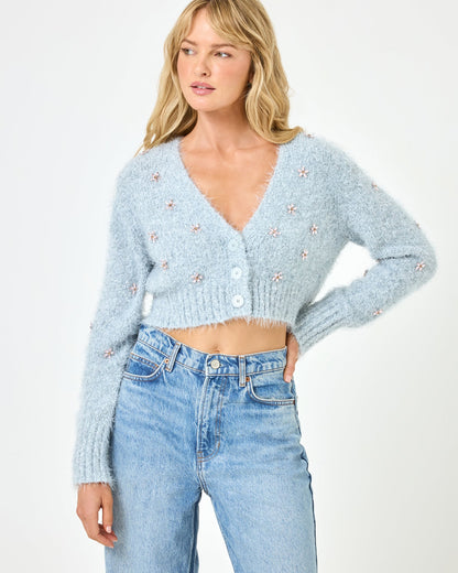 LSPACE Crystal Cardigan - Dove | LSPACE