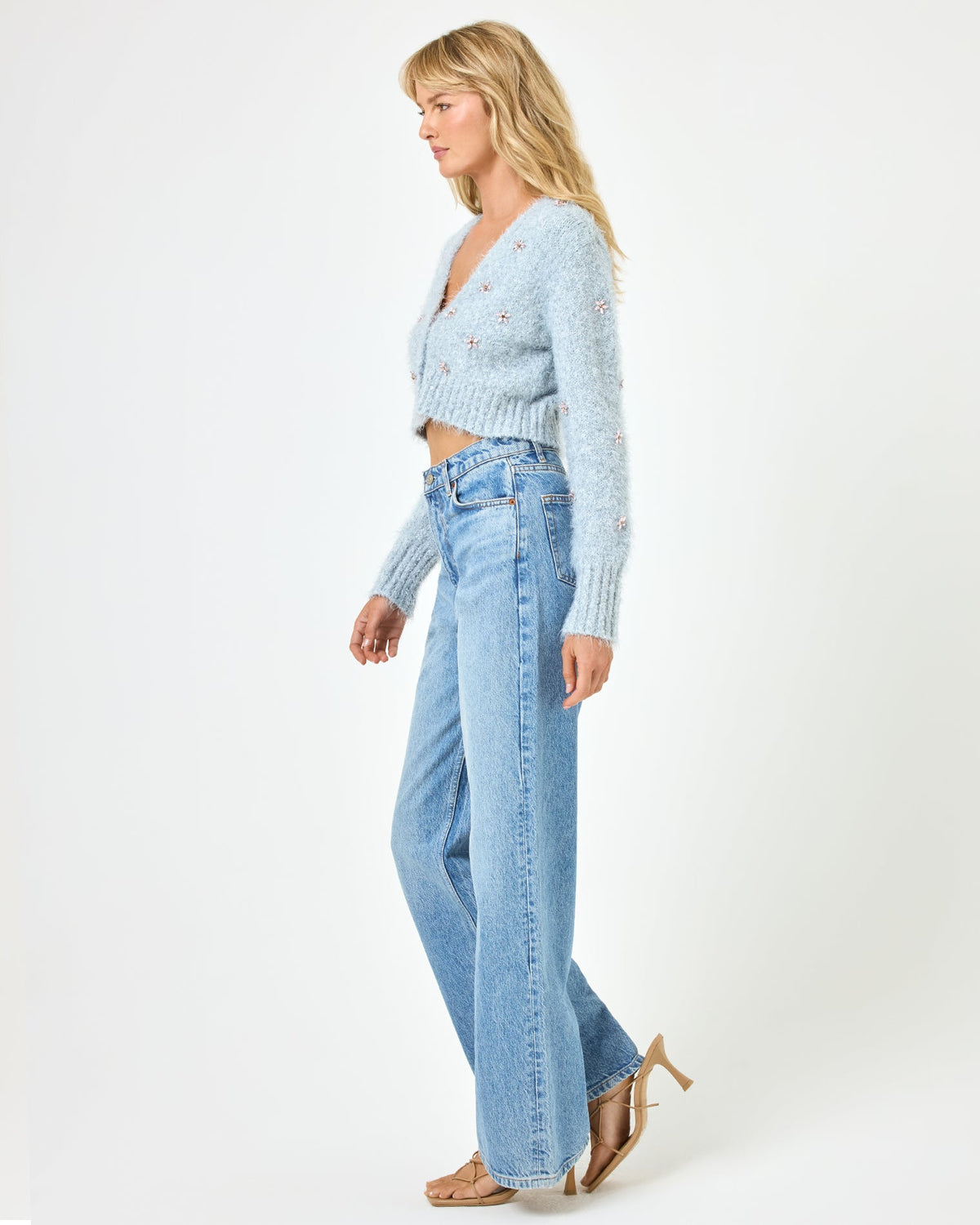 LSPACE Crystal Cardigan - Dove | LSPACE