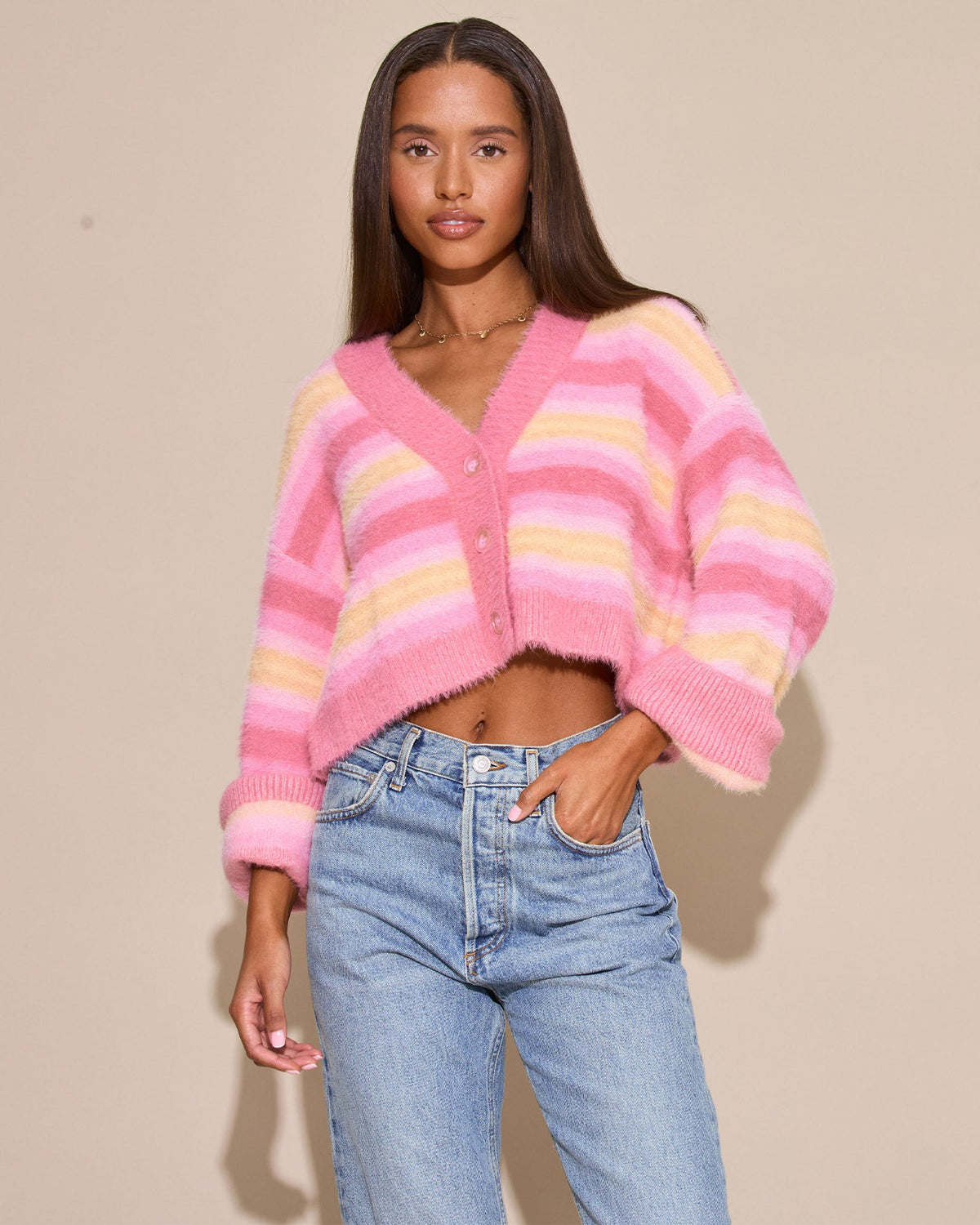 LSPACE Daybreak Cardigan - Daybreak Stripe | LSPACE