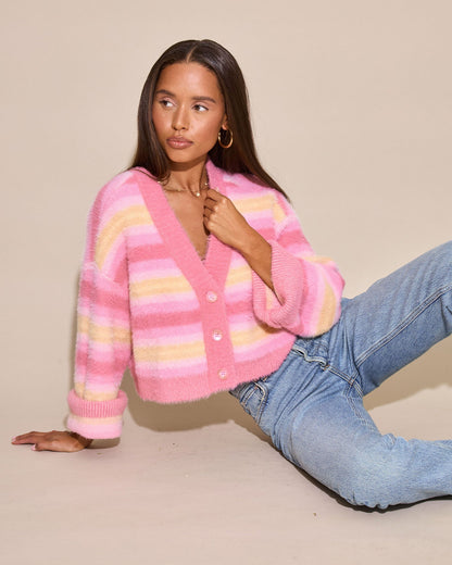 LSPACE Daybreak Cardigan - Daybreak Stripe | LSPACE
