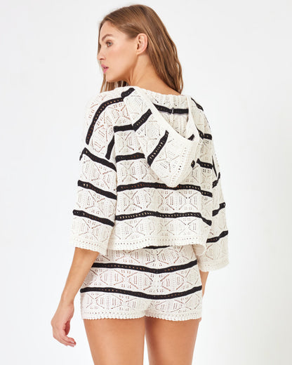 LSPACE Striped Diamond Eyes Hoody - Starcrossed Stripe | LSPACE