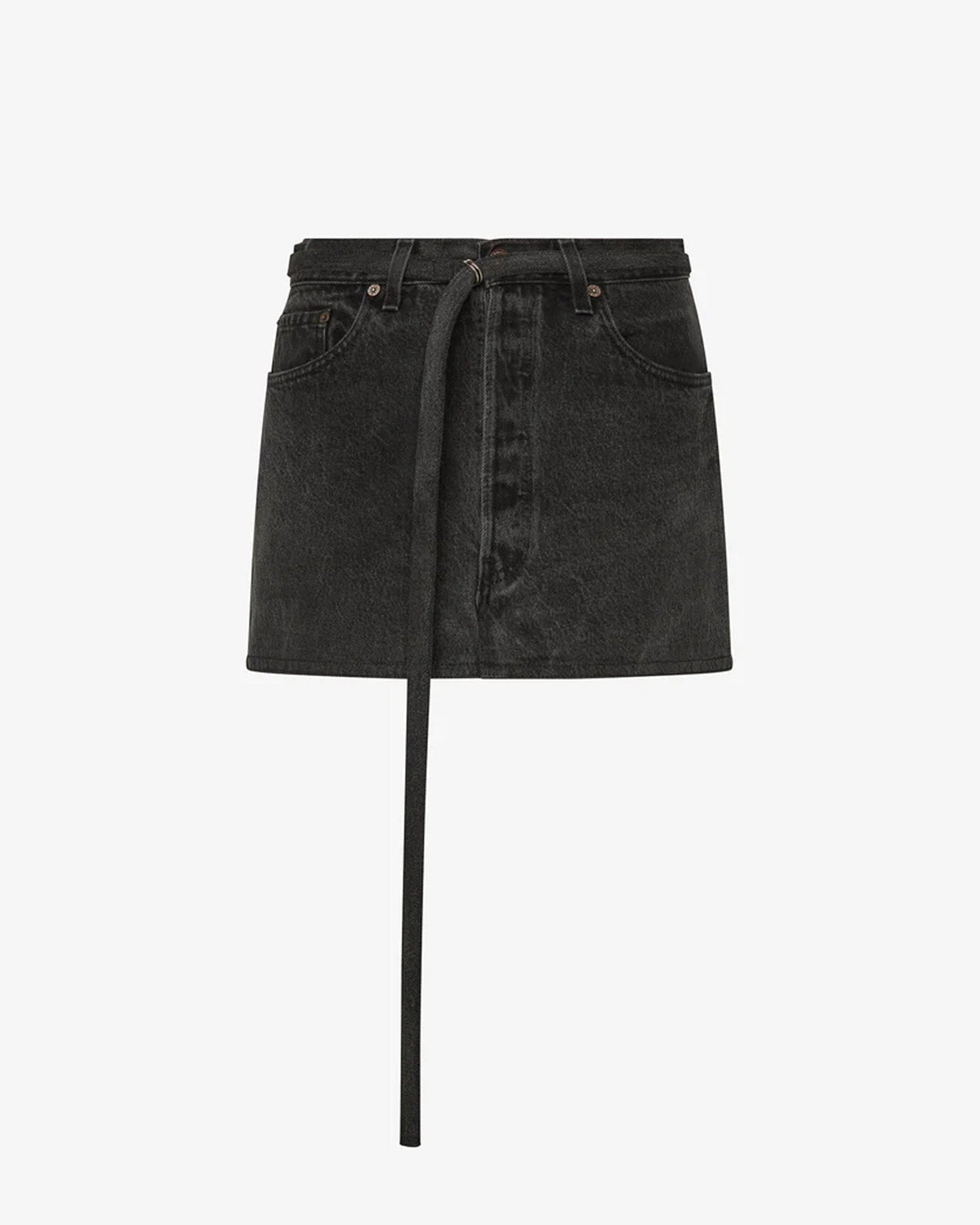 aligrace Belted Mini Skirt - Black | LSPACE