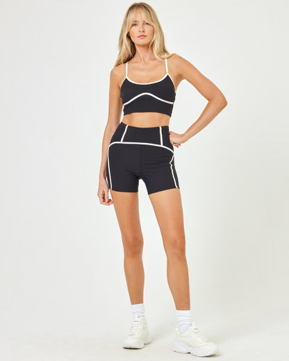 Revel Short - Black-Cream | LSPACE