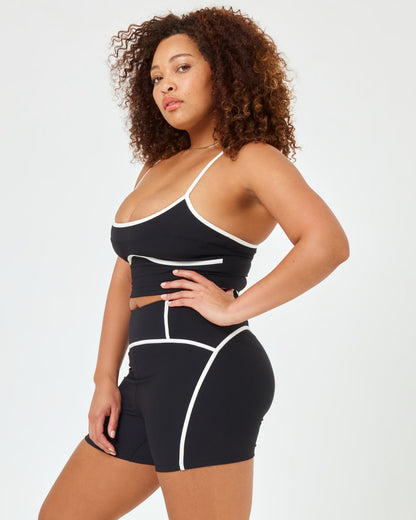 Revel Short - Black-Cream | LSPACE