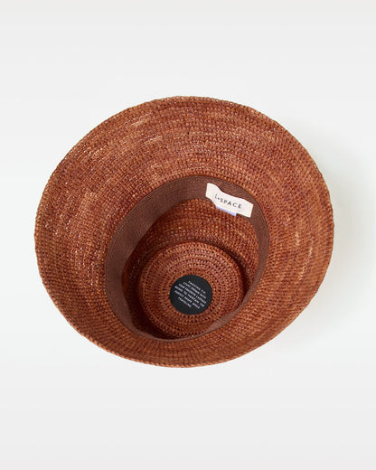 Brown Raffia Bucket Hat - LSPACE Seville | LSPACE