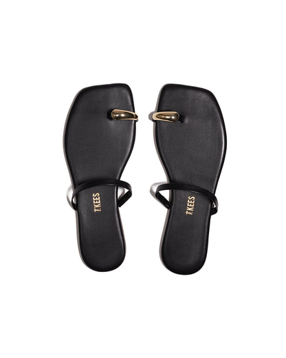 TKEES Colette Sandals - Black | LSPACE