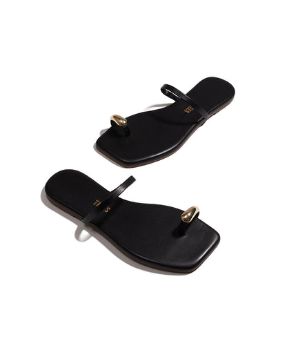TKEES Colette Sandals - Black | LSPACE