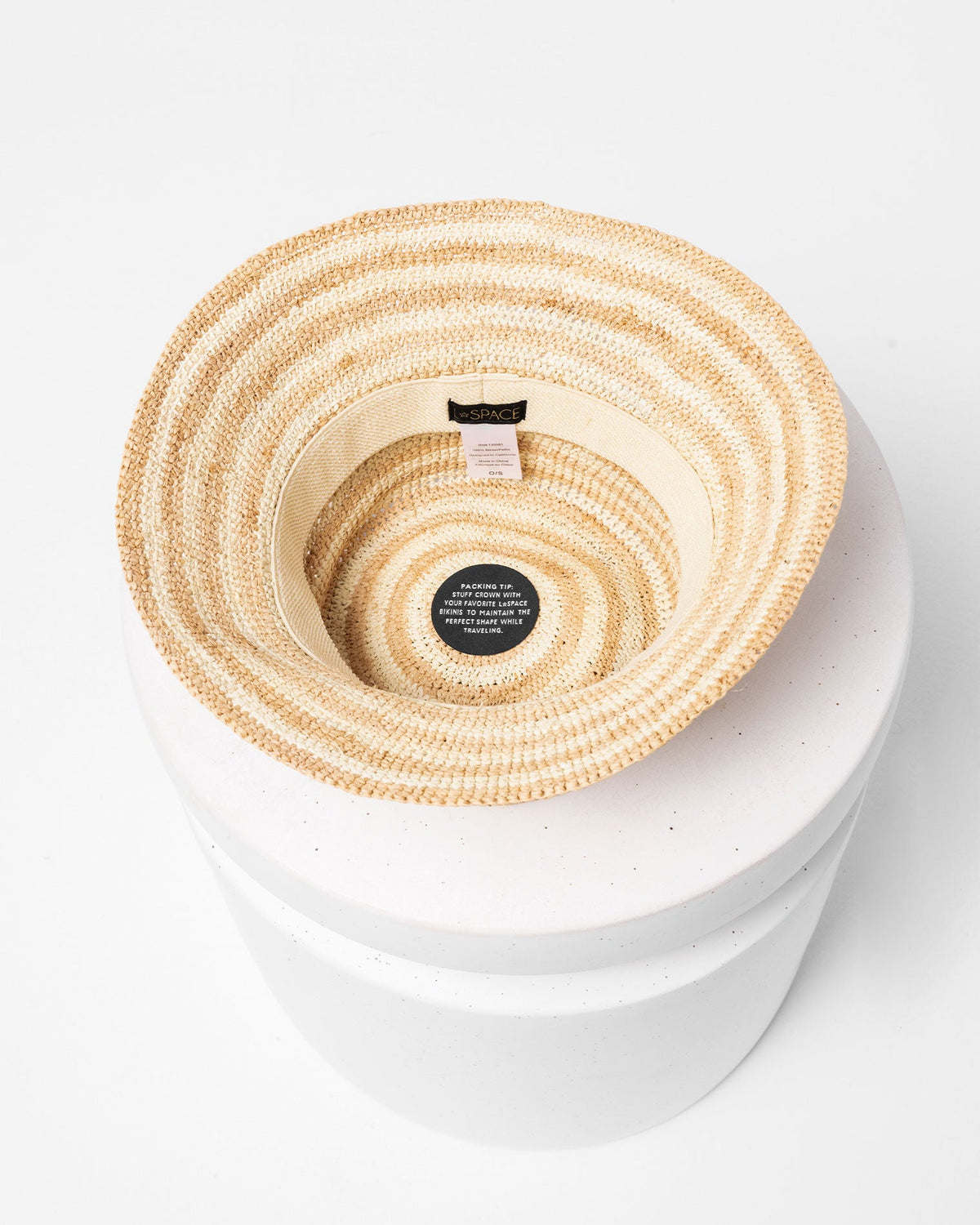 Striped Raffia Bucket Hat - LSPACE Isadora | LSPACE