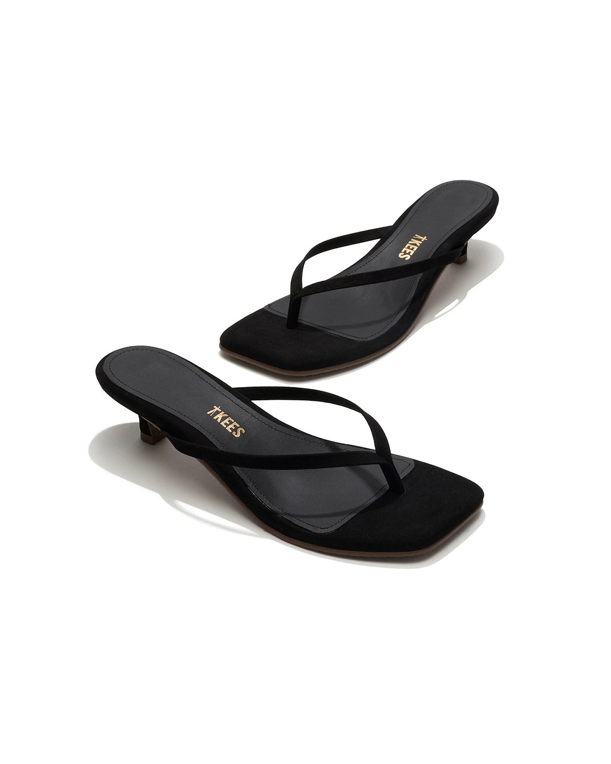 TKEES Square Toe Julia Suede - Black | LSPACE