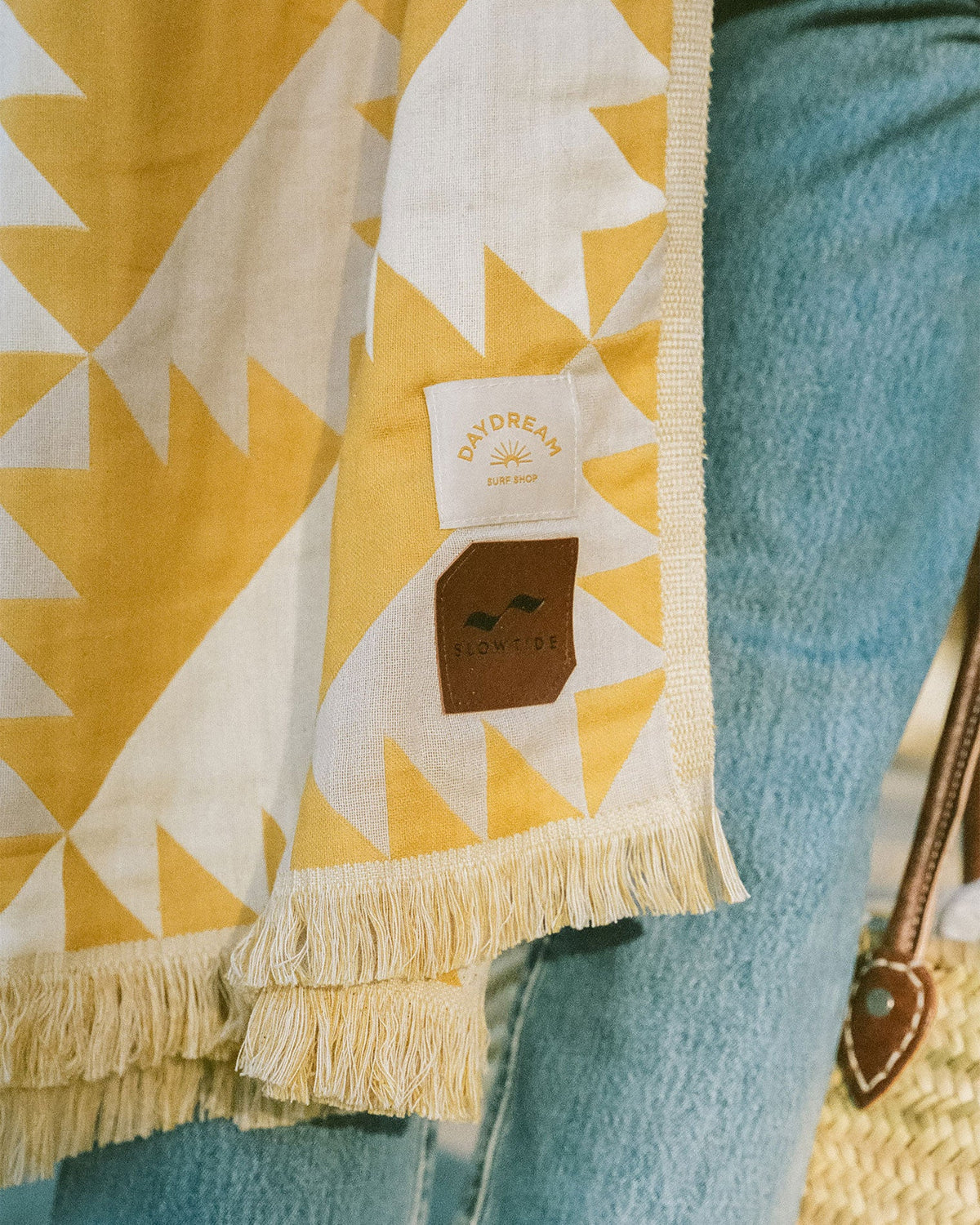Slowtide Daydream Driftweave Beach Blanket - Curry | LSPACE