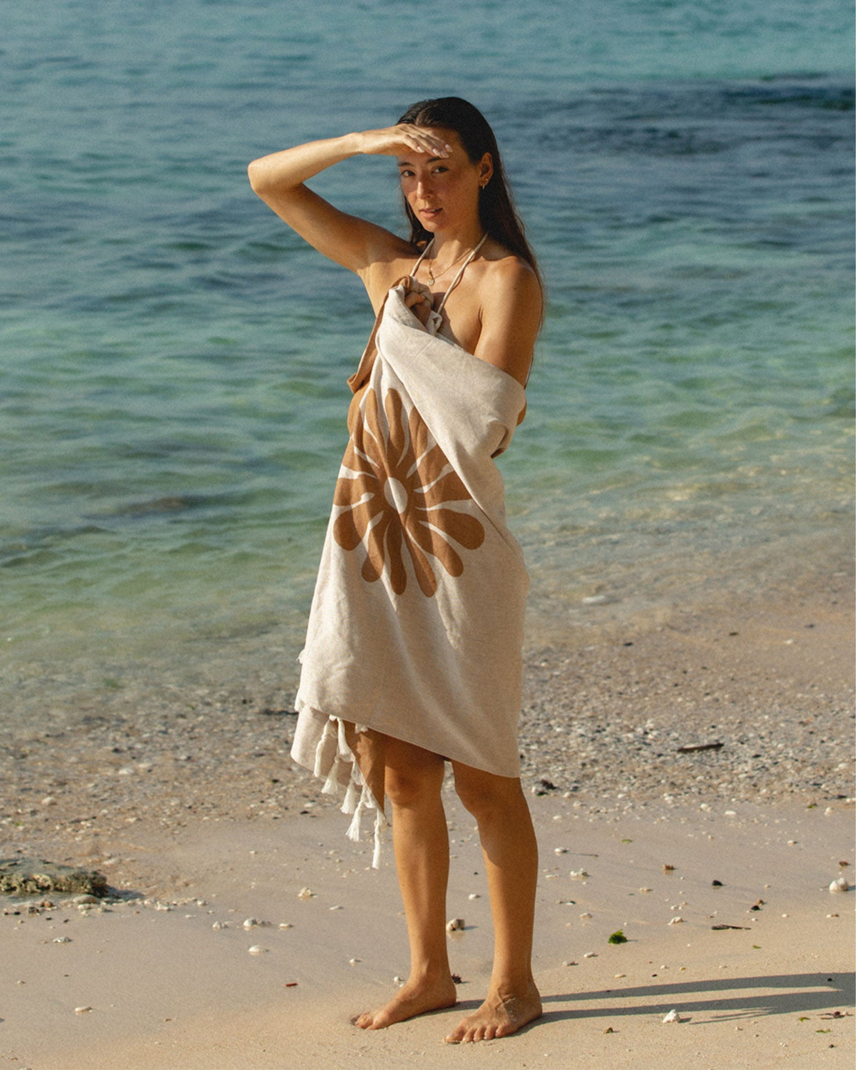 Slowtide Botanic Balance Turkish Towel - Brush | LSPACE