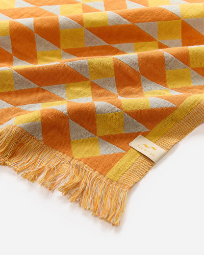 Slowtide Daydream Driftweave Turkish Towel - Curry | LSPACE